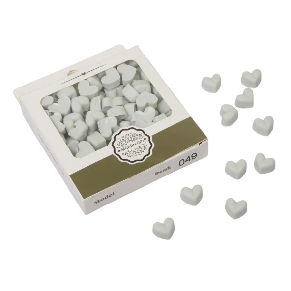 Mühür Mumu Eritme Kalp Boncuk Paket Model No: 49 GRİ KİL ürün görseli 1