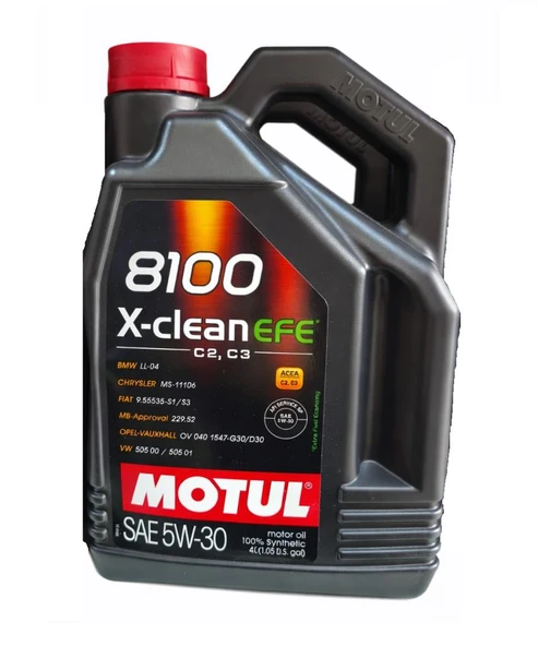 MOTUL 8100 X-CLEAN EFE 5W30 - 4 LİTRE C2/C3 DPF ürün görseli 1