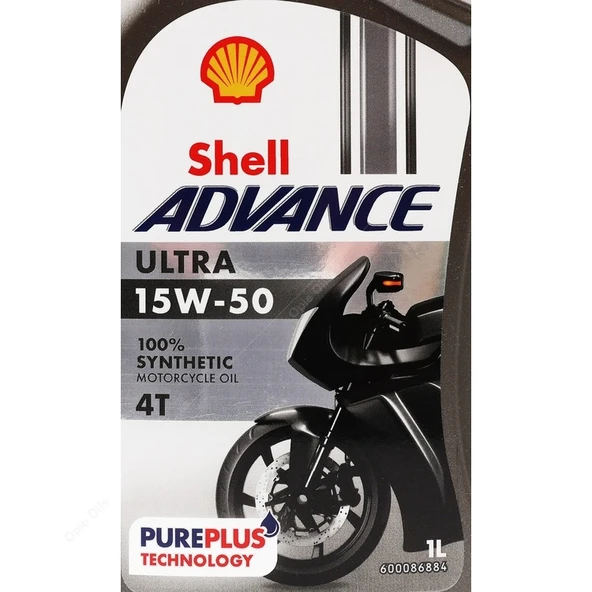SHELL ADVANCE 4T ULTRA 15W50 - 1 LİTRE - Resim 6