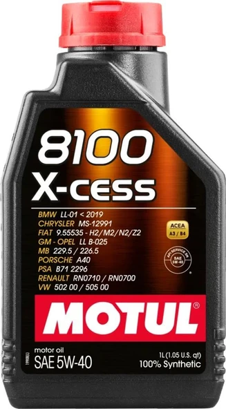 MOTUL 8100 X-CESS 5W40 - 1 LİTRE ürün görseli 1