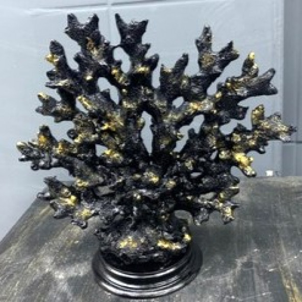 POLYESTER MERCAN SİYAH GOLD ESKİTME-PM101-10 ürün görseli 1