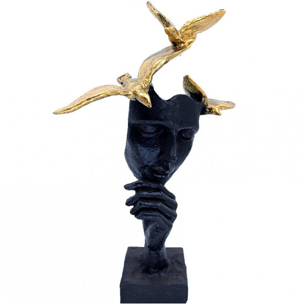 KUŞLU MASK GOLD-MK105-2 ürün görseli 1