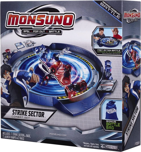 MONSUNO, Lisanslı Mega Arena, 4 Adet Kapsül-4 Figür-4 KART Full Oyun SETİ ürün görseli 1