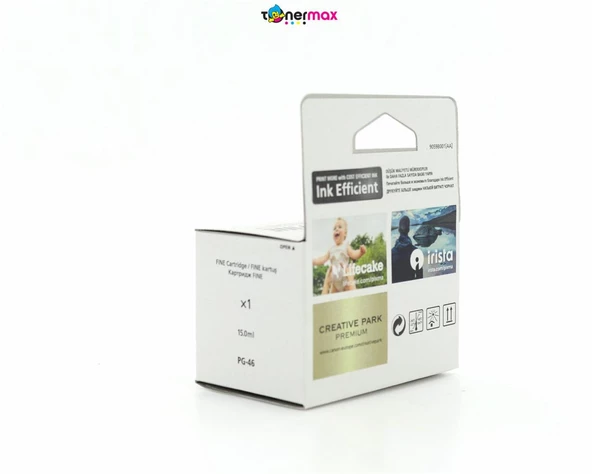 Canon PG-46 Pixma E404/E414/E464/E484 Siyah Kartuş - Resim 10