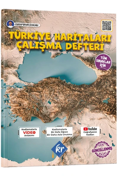 Coğrafyanın Kodları Türkiye Haritaları Çalışma Defteri (Tüm Sınavlar İçin) KR Akademi Yayınları ürün görseli 1