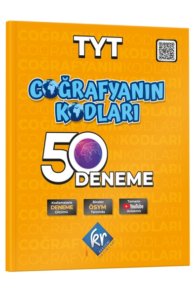 Coğrafyanın Kodları TYT Coğrafya Çözümlü 50 Deneme KR Akademi ürün görseli 1