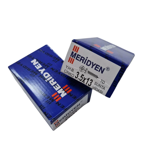 Meridyen Sunta Vidası 3.5 x 13 mm (Kutu İçinde 1000 Adet Bulunmaktadır.) ürün görseli 1