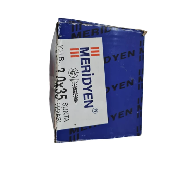 Meridyen Sunta Vidası 3.0 x 35 mm (Kutu İçinde 1000 Adet Bulunmaktadır.) ürün görseli 1