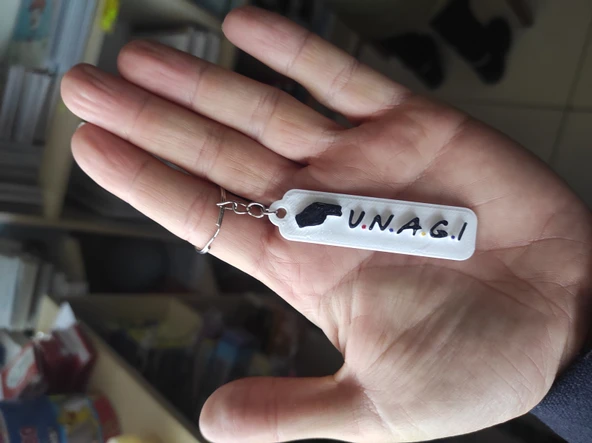 Friends Dizisi  Unagi Logo Anahtarlık Anahtar Süsü ürün görseli 1