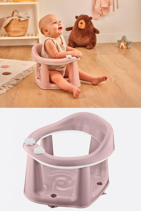 Flosoft Kaymaz Vakum Ayaklı Bebek Banyo Oturağı & Mama Oturağı 2in1 ürün görseli 1