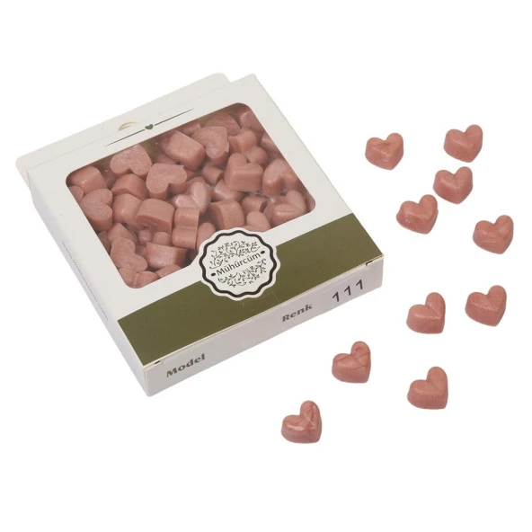 Mühür Mumu Eritme Kalp Boncuk Paket Mod No:111 PASTEL GÜL KURUSU ürün görseli 1