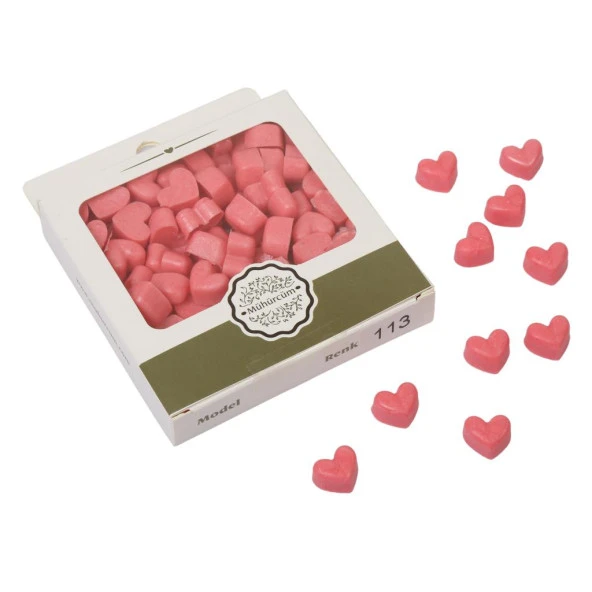 Mühür Mumu Eritme Kalp Boncuk Paket Model No: 113 GUAVA ürün görseli 1