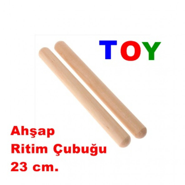 Ahşap Ritim Çubuğu 23 CM.1 Çift (2ADET) - Resim 2
