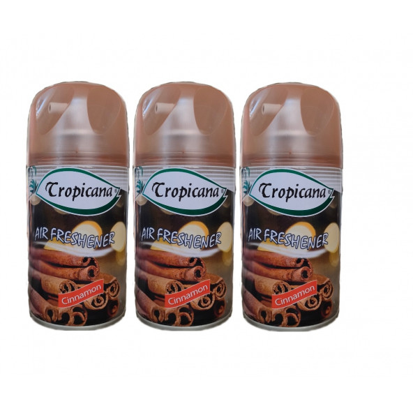 Tropicana Air Freshener Oda Kokusu Cinnamon Tarçın Koku Parfüm Spreyi 260 Ml X 3 Adet ürün görseli 1