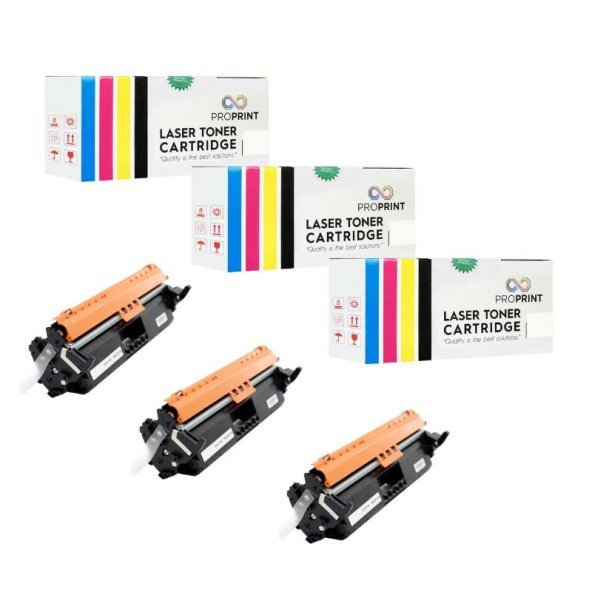 TKPrint HP 17A CF217A 3 Adet Çipli Muadil Toner 1600 Sayfa G3Q34A ürün görseli 1
