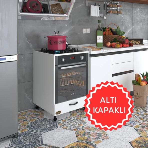 Kenzlife ankastre modülü kabini malik ejder byz fırın ocak dolabı kapaklı ayarlı ayaklı ürün görseli 1
