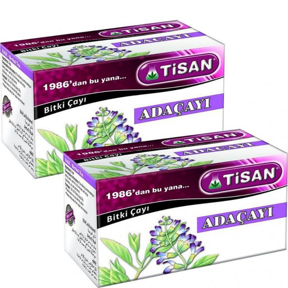 Tisan Adaçayı Bitki Süzen Poşet Çay 2'li 20 x 2.5 G ürün görseli 1