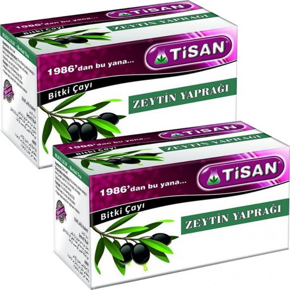 Tisan Zeytin Yaprağı Bitki Süzen Poşet Çay 2 x 20'li ürün görseli 1