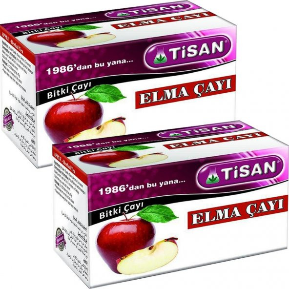 Tisan Elma Bitki Süzen Poşet Çay 2 x 20'li ürün görseli 1