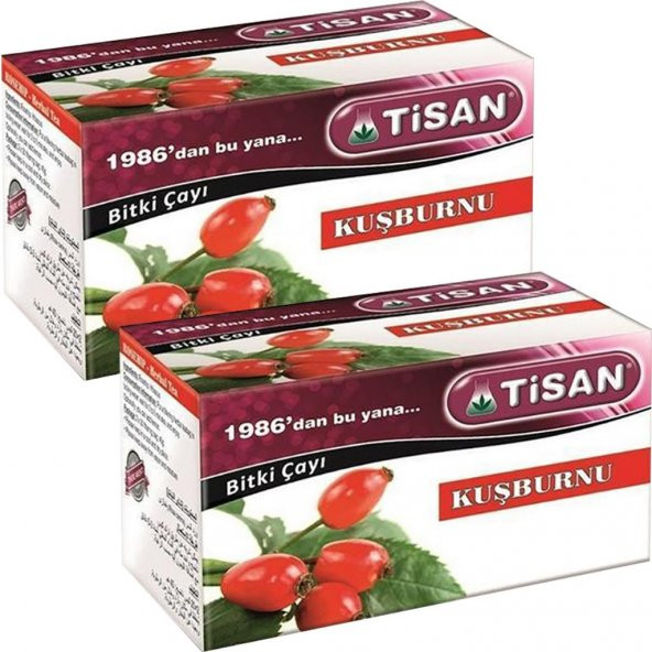 Tisan Kuşburnu Bitki Süzen Poşet Çay 2 x 20'li ürün görseli 1