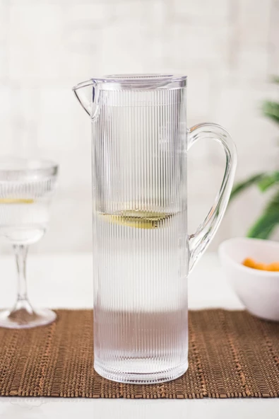 Arkilik Barok 1,5 Lt Şeffaf Sürahi (Buzdolabı Kapak Rafına Sığar) ürün görseli 1