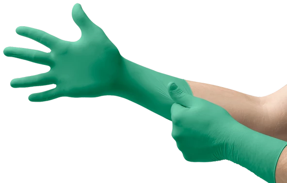 Ansell TouchNTuff 92-605 Kimyasal Sıçramalara Karşı Dirençli Nitril Eldiven (100 Adet/Kutu) ürün görseli 1