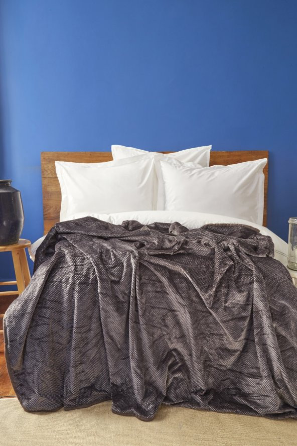 Nautica Home Ria Antrasit Çift Kişilik Wellsoft Battaniye ürün görseli 1