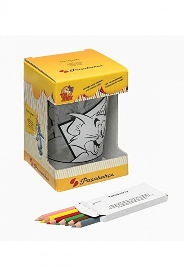 Paşabahçe Tom&jerry Boyanabilir Kalemlik - 6 Adet Kalem Hediyeli ürün görseli 1
