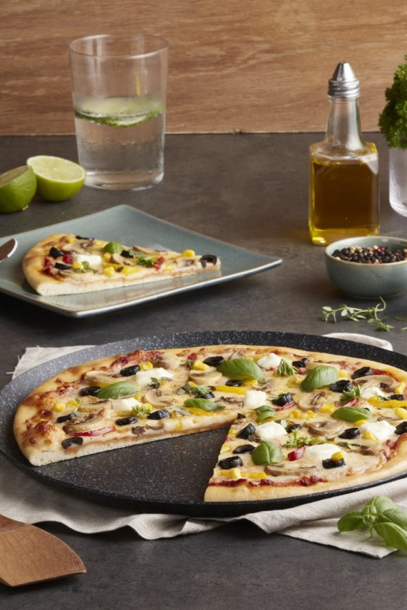 Karaca Biogranit Grey Pizza Tavası ürün görseli 1