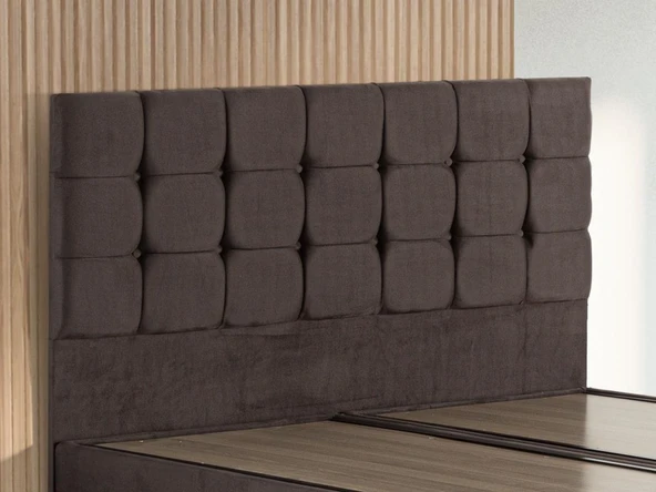 Niron Rama 150cm Çift Kişilik Başlık, Füme Soho Kumaş Yatak Başlığı ürün görseli 1