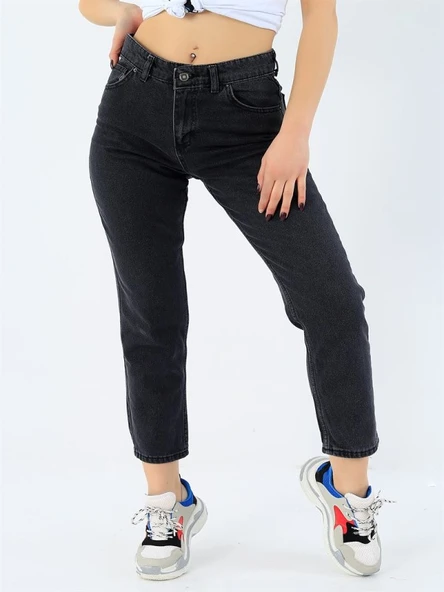 Hacker Kadın Denim Füme Boyfriend Kot Pantolon Mona S913-776 ürün görseli 1
