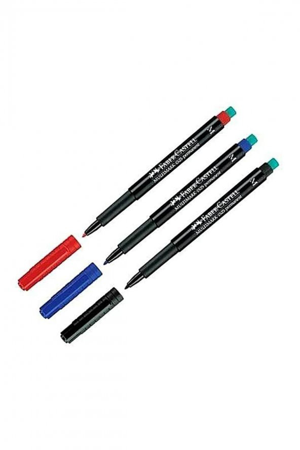 Faber Castell Multimark 1525 Permanent Asetat Kalemi 1.0 Mm (m) Siyah 1 Adet ürün görseli 1