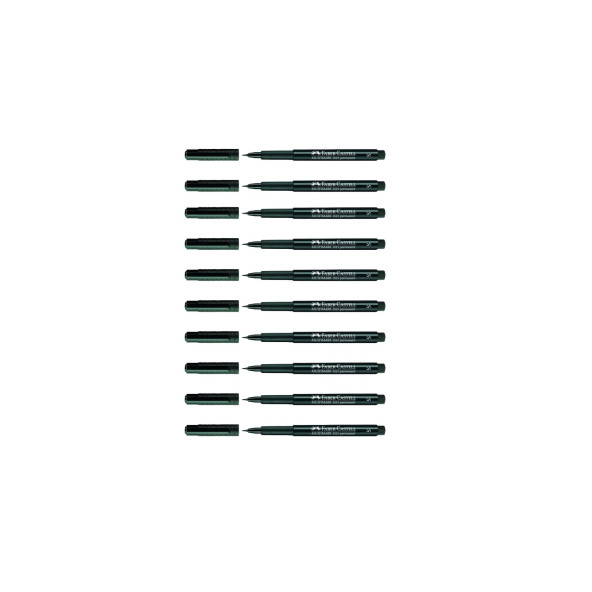 Faber Castell Multimark 1523 Permanent Asetat Kalemi 0.4 Mm (s) Siyah 10lu Paket ürün görseli 1