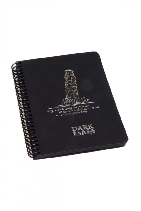Gıpta Dark Black 50 Yaprak Çizgisiz 12x17 Defter ürün görseli 1
