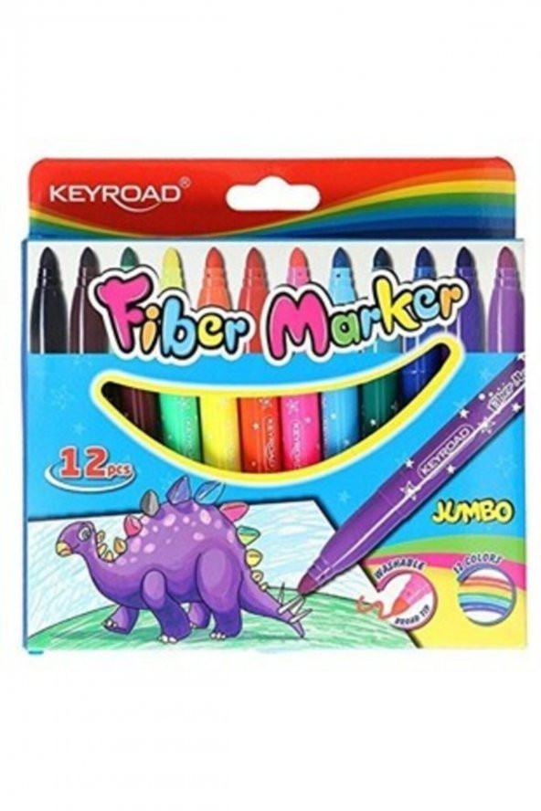KEYROAD 12 Jumbo Fiber Marker ürün görseli 1