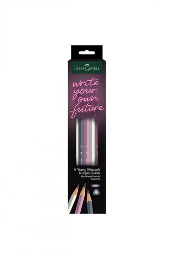 Faber Castell Young Mercanlı Kurşun Kalem 6 Lı Paket Hb ürün görseli 1