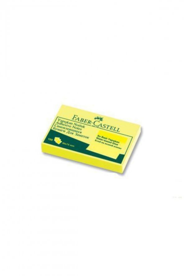 Faber Castell Faber-castell Yapışkanlı Not Kağıdı 125x75 Mm Sarı 5089565501000 ürün görseli 1