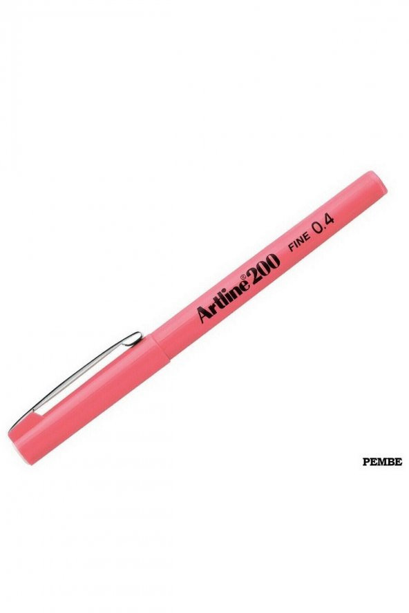 artline 200 Fineliner 0.4mm Ince Uçlu Yazı Ve Çizim Kalemi Pembe ürün görseli 1