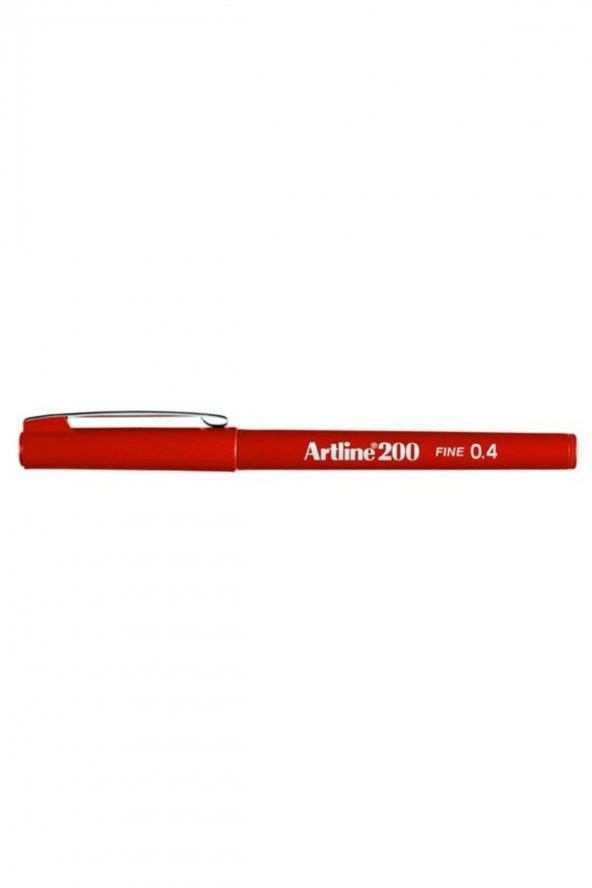 artline 200 Fineliner Kalem 0.4 mm Koyu Kırmızı ürün görseli 1