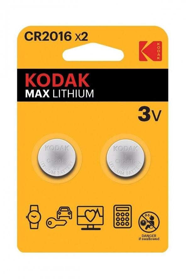 Kodak Lityum Düğme Pil 2li ürün görseli 1