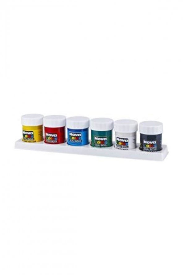 Nova Color Guaj Boya 6 Renk Şişe ürün görseli 1