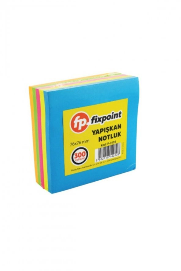 FixPoint P-2128 300 Yaprak Yapışkan Not Kağıdı - 76x76mm ürün görseli 1