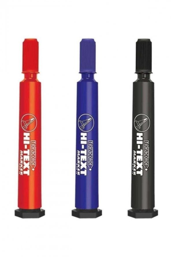 Hi-Text Siyah Renk Marker 830 Pc Koli Kalemi 12li Paket ürün görseli 1