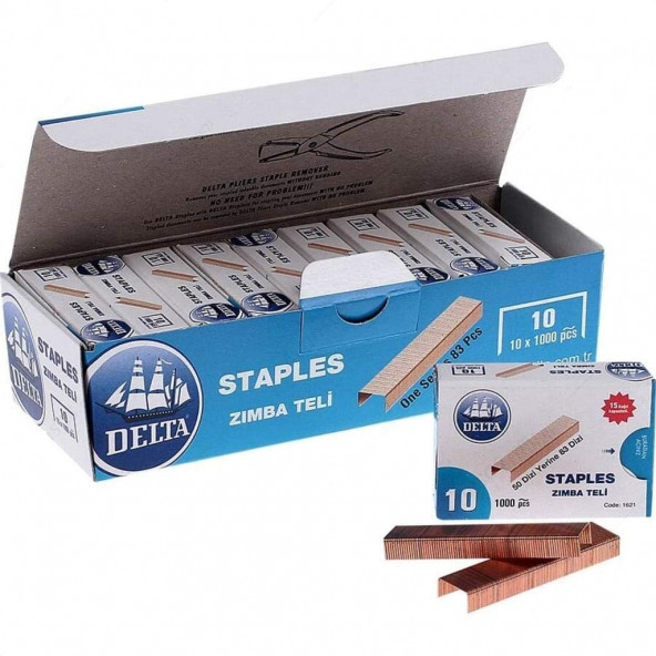 Delta No:10 Zımba Teli 10 Lu Paket ürün görseli 1