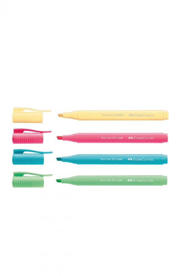 Faber Castell 38 Textliner 4lü Fosforlu Kalem Seti - Resim 2