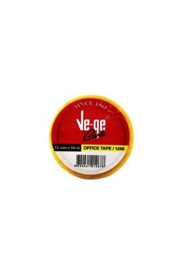 Vege Selefonlu Ofis Tape 12mm X 66 Metre 6 Adet ürün görseli 1