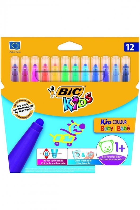 Bic Kids Couleur Baby Keçeli Kalem 12 Renk 902080 ürün görseli 1