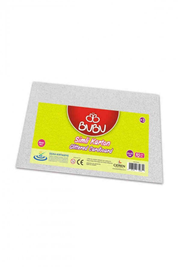 Bubu Simli Karton 10 Adet 50x70 cm. BEYAZ ürün görseli 1