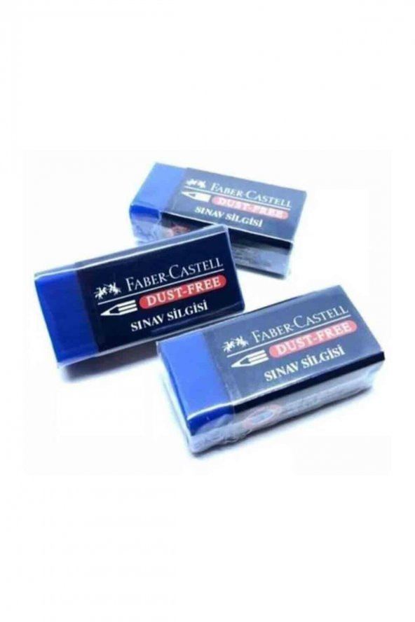 Faber Castell Mavi Sınav Silgisi orta boy 1 adet ürün görseli 1