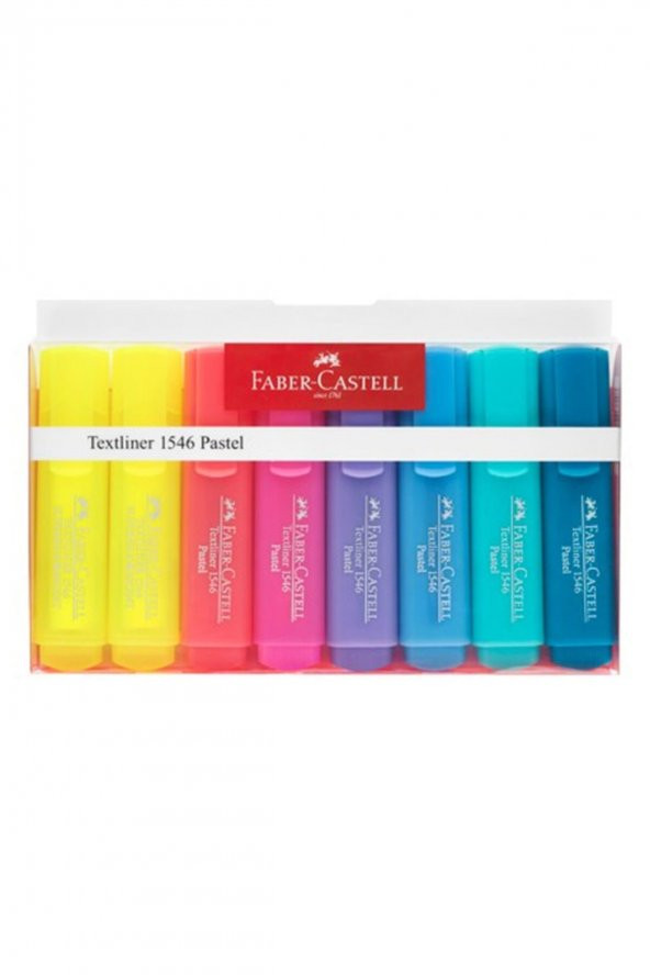 Faber Castell Faber-castell Textliner 8li Pastel Fosforlu Kalem 1546 ürün görseli 1